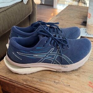 Asics Navy and White Gel-Kayano Sneakers